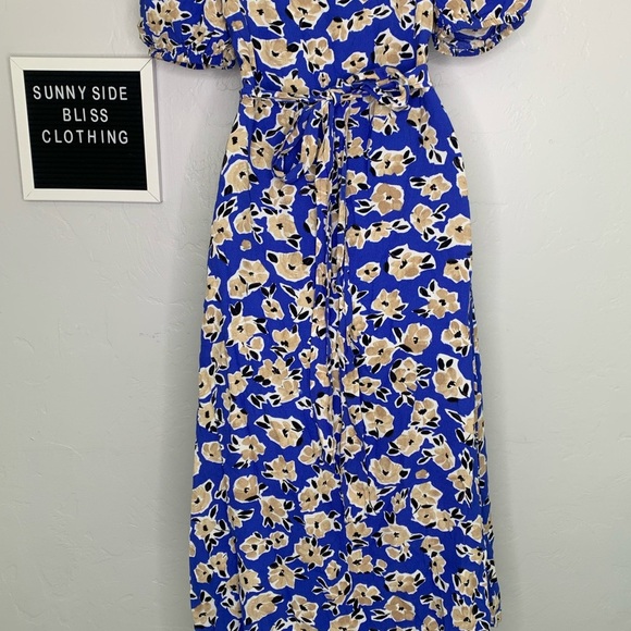 Ann Taylor Women’s Floral V Neck Maxi Wrap Dress Size 0 - Picture 14 of 14